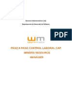 Paso A Paso Control Laboral Cap: Minería Resource Manager
