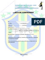 Carta de Compromiso: Liga Intradistrital de Futbol de Collique - Comas