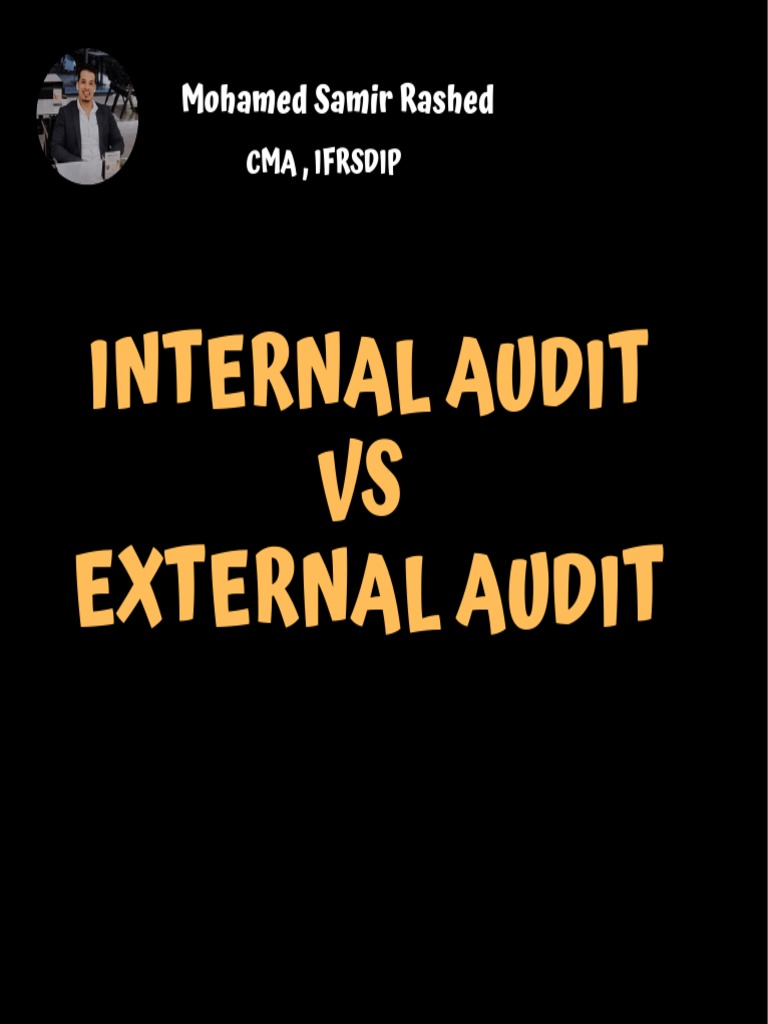 Internal Audit VS External Audit PDF Audit Internal Audit