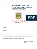 Csp format for project report