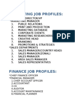 Job Profiles