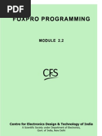 FoxPro Programming Using FoxPro 2.6 or Higher