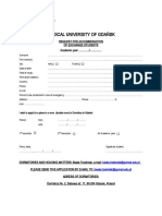 Accomodation Form