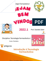 1 Introdução À Tecnologia Farmacêutica M