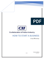 Report of CII Workshop On Starting A Business in India - 30043