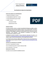 PROCEDIMIENTO Consultas Psicológicas