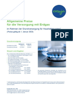 Erenja Preisblatt Gas Grundversorgung-Haushaltskunden Akquise Preise Ab 01.01.2023