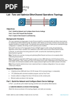 5.1.4 Lab - Tuning EtherChannel