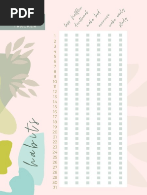 Monthly Habit Tracker Planner  (5)