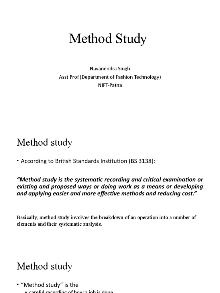 Method Study for Efficiency Experts | PDF | Business | Art