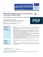 Técnica Modificada Lazo de Zancolli