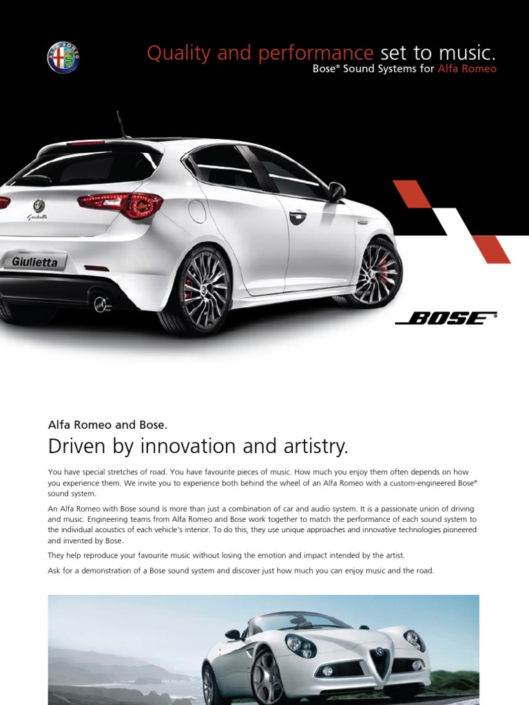 subwoofer bose alfa romeo giulietta