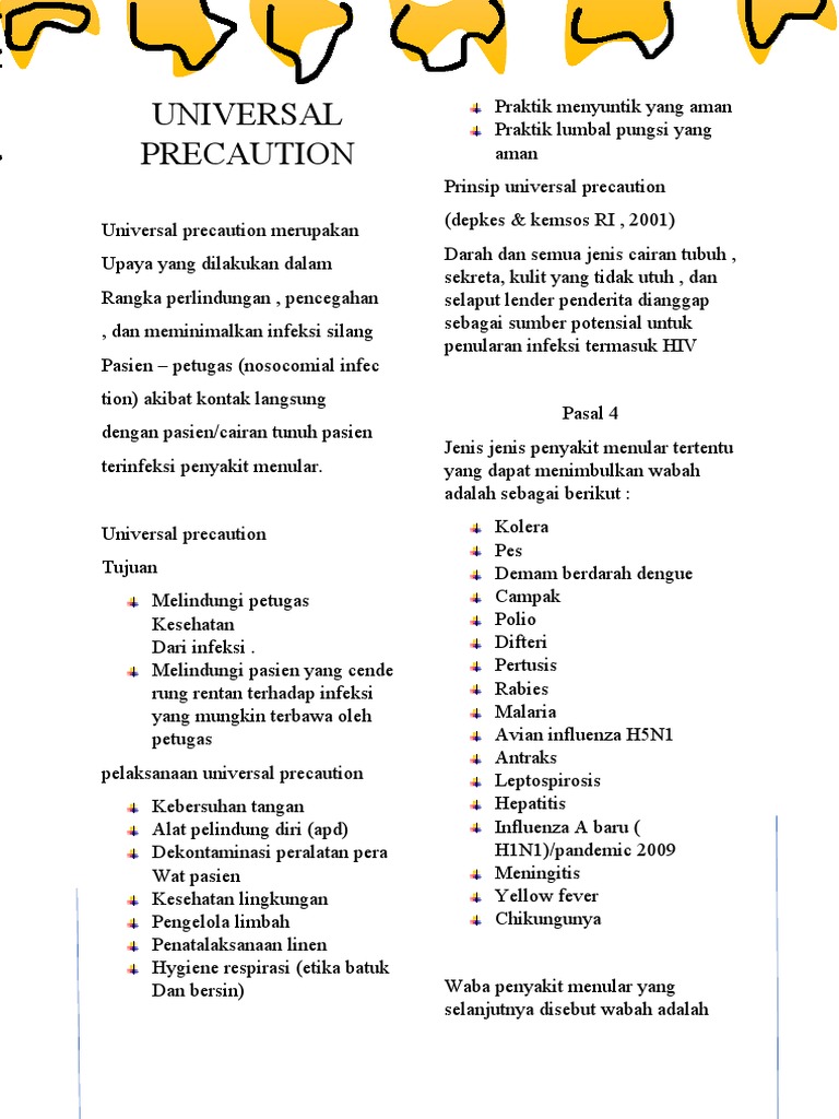 Prinsip Universal Precaution dalam Kesehatan | PDF