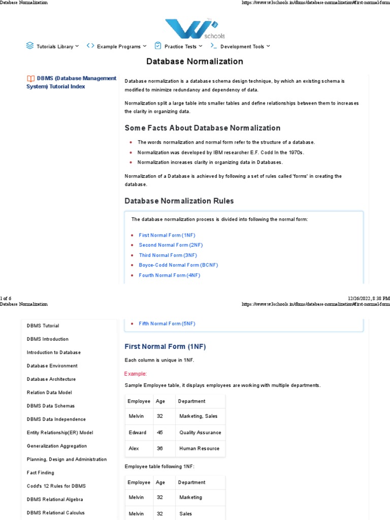 Database normalization pdf databases information technology
