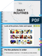 Daily Routines: D. Moreno