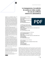 Innovar: La Transparencia y La Rendición de Cuentas en Redes Sociales. Un Caso de Conflictos Mineros en Latinoamérica