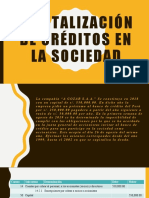 Capitalización de Créditos en La Sociedad