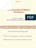 Lecture on Entrepreneurship and Business Development