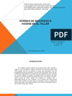 Normas de seguridad e higiene en el taller