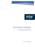 Relaciones Humanas: Instituto Bíblico Gamaliel 2022