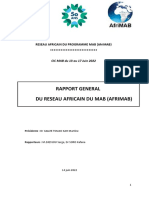 Rapport General Du Reseau Africain Du Mab (Afrimab)