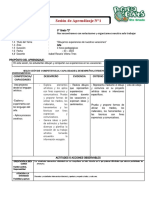 Sesión de Aprendizaje N°1: I.E. 7086 "Los Precursores"