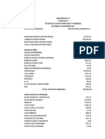 Masterflex C.A J-30467472-4 Estado de Costos Fabricados Y Vendidos de Enero A Diciembre 2015