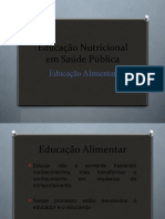 Educação Alimentar e Programa Educativo em Nutrição