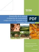 Desarrollo de La Metodología de Evaluación de Sostenibilidad de Los Campesinos de Montaña en San José de Cusmapa (Nicaragua)