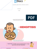 Accede A Apuntes, Guías, Libros y Más de Tu Carrera: Hemoptisis 6 Pag