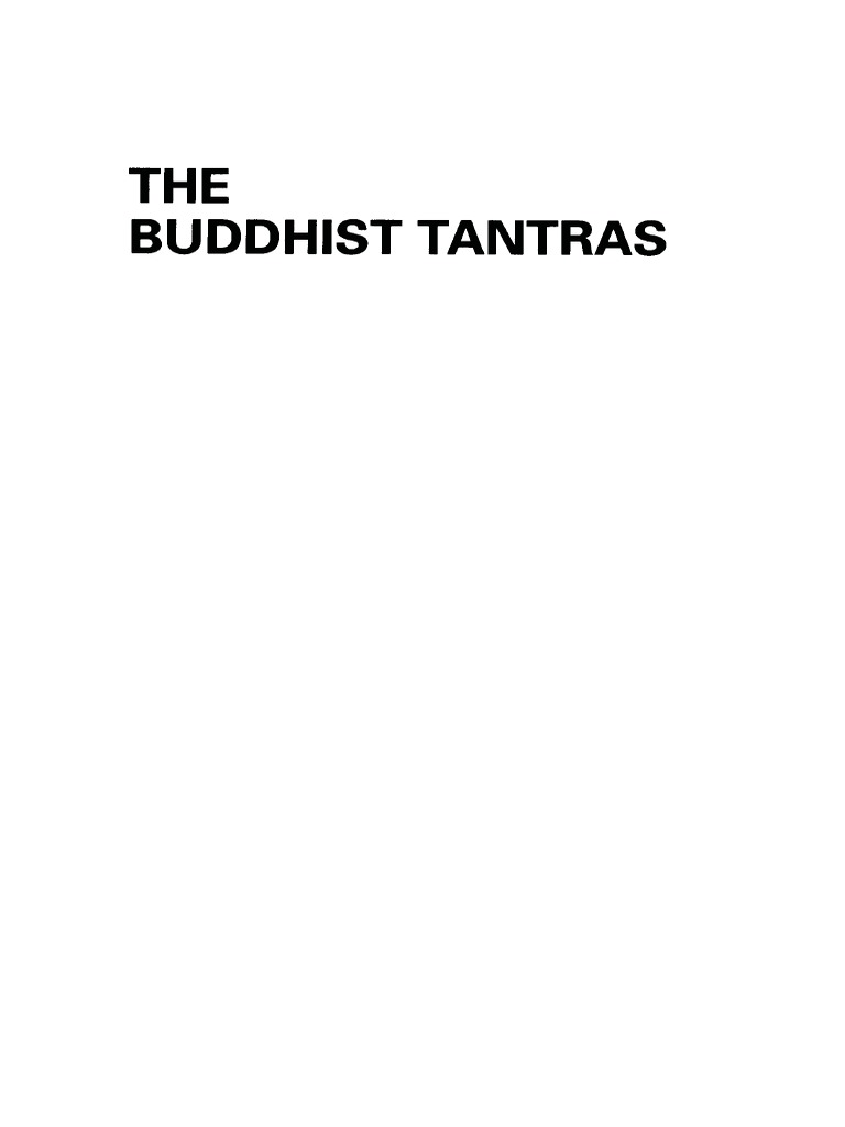 THE Buddhist Tantras | PDF | Vajrayana | Tantra