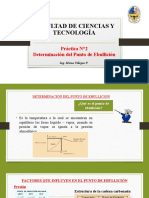 Facultad de Ciencias Y Tecnología: Práctica N°2 Determinación Del Punto de Ebullición