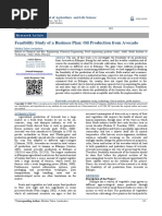 14 Feasibility Study of A Business Plan Oil Production From Avocado