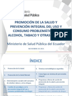 Promoción de La Salud Y Prevención Integral Del Uso Y Consumo Problemático de Alcohol, Tabaco Y Otras Drogas