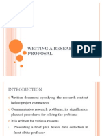 Writing Research Proposal