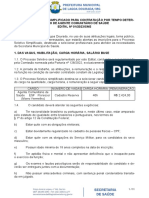 Processo Seletivo Simplificado para Contratação Por Tempo Deter-Minado de Agente Comunitário de Saúde EDITAL #01/2023/SMS