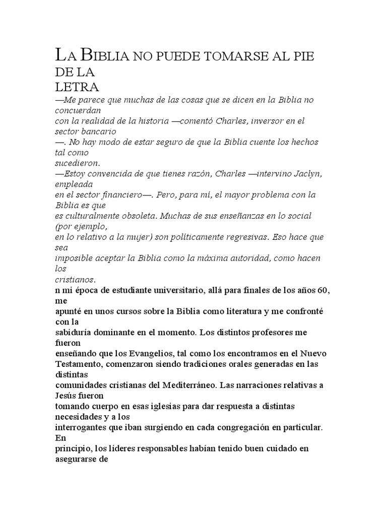 Al Pie De La Letra Pdf
