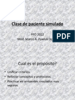 Clase de Paciente Simulado (Paleativo)