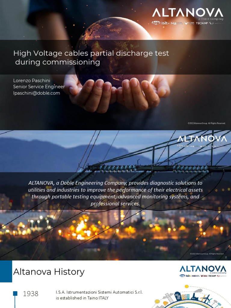 High Voltage Cables Partial Discharge Test During Commissioning | PDF ...