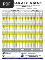 Timetable Mar