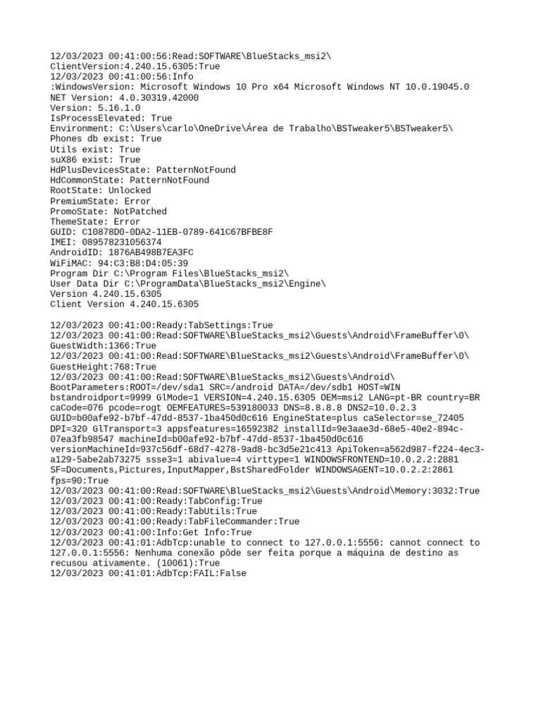 BST Log | PDF