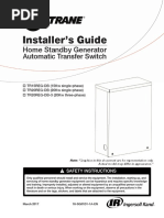 Installer's Guide: Home Standby Generator