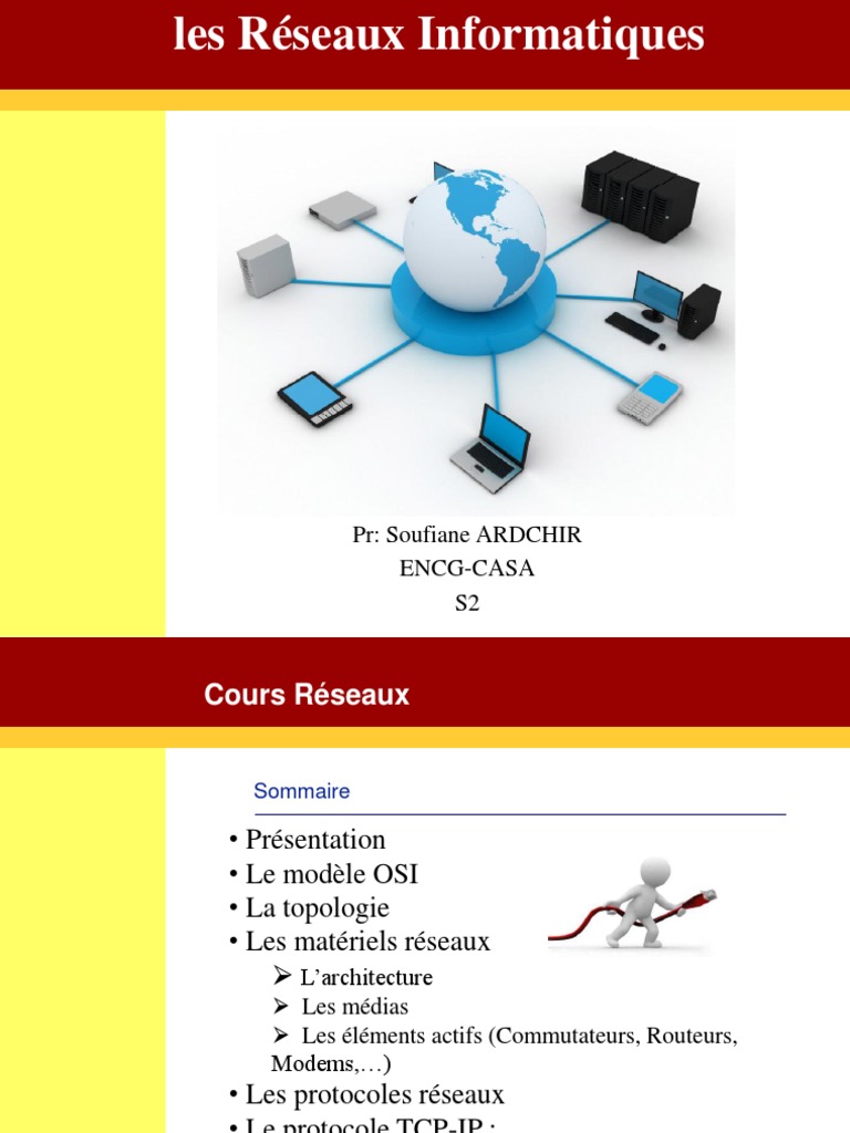 Introduction aux Réseaux Informatiques | PDF | Modèle OSI | Topologie ...