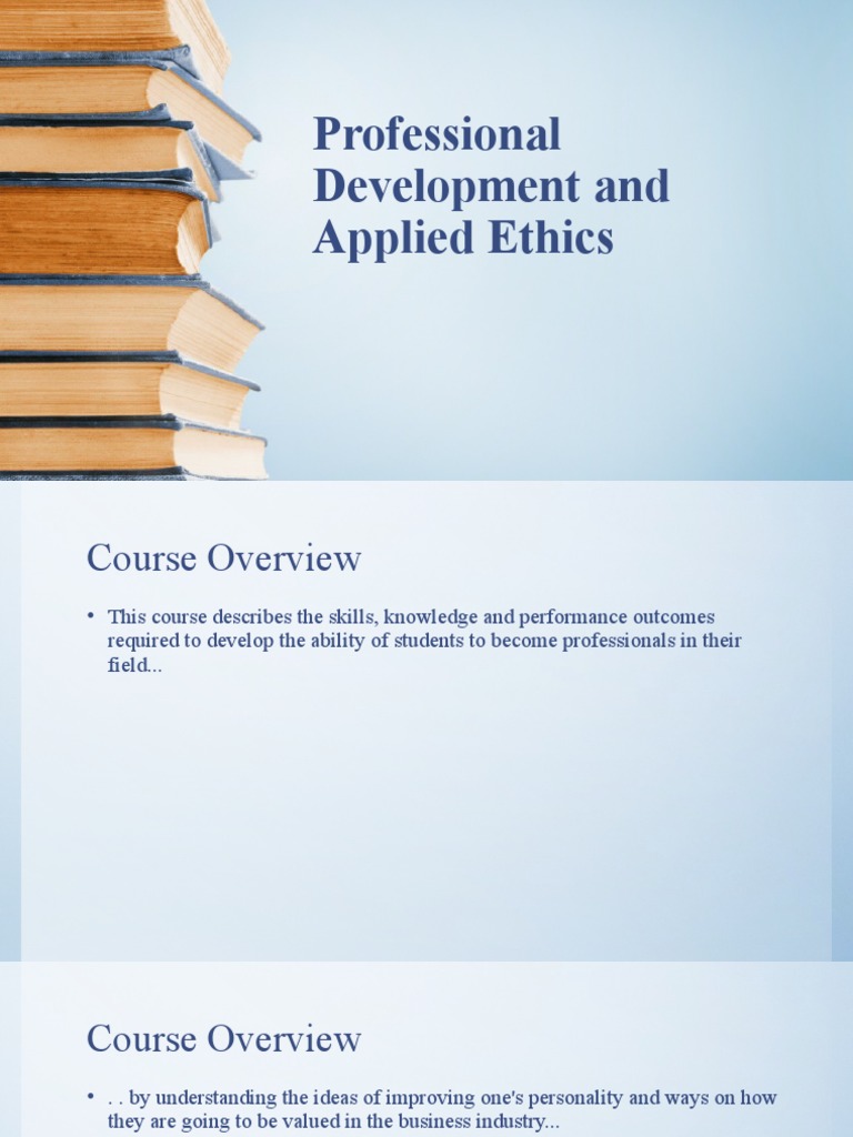 Professional Development and Applied Ethics | PDF | Self Esteem | Emotions