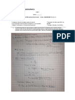 1ra Examen de Termodinámica: Indicaciones Generales