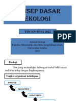 Konsep Dasar Ekologi: Tim Kn-Mipa 2022