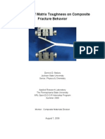 Effect Matrix Toughness Composite Fracture Behavior