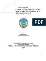 Peningkatan Kemandirian Peserta Didik Dengan Metode Pembelajaran Team Quiz Literasi Ekonomi