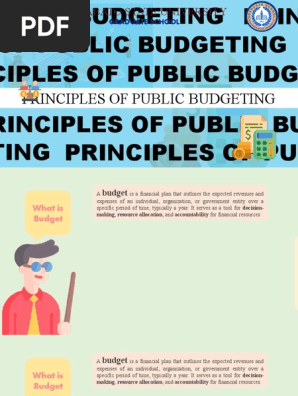 Principles of Public Budgeting