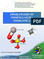 Problemario de Nomenclatura Inorgánica: Química